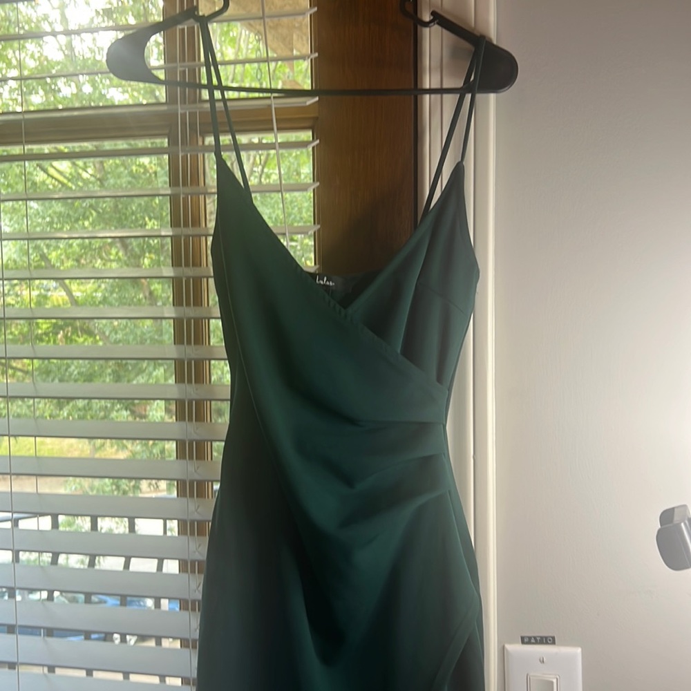 Wedding guest dress emerald green.